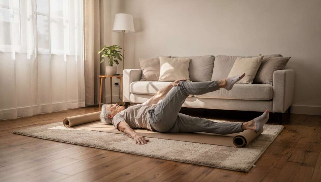 Graisse abdominale après 60 ans : 3 exercices de Pilates au sol recommandés par les kinés